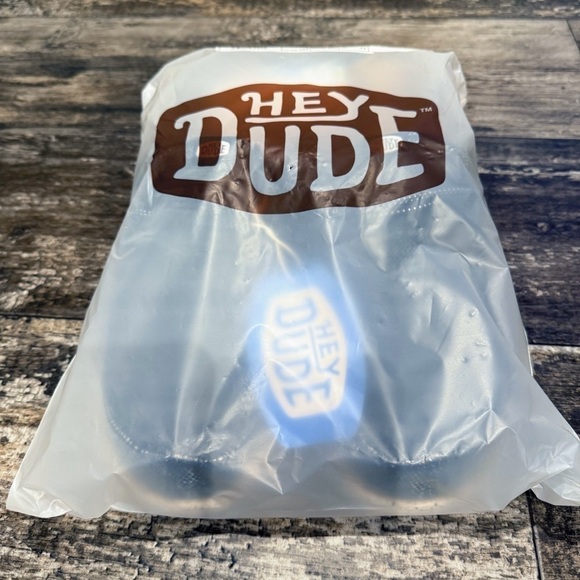 Hey Dude Wally Sox Stitch Wide Lace Up Loafers Shoes Mens 8EE Black White NEW - Picture 3 of 10